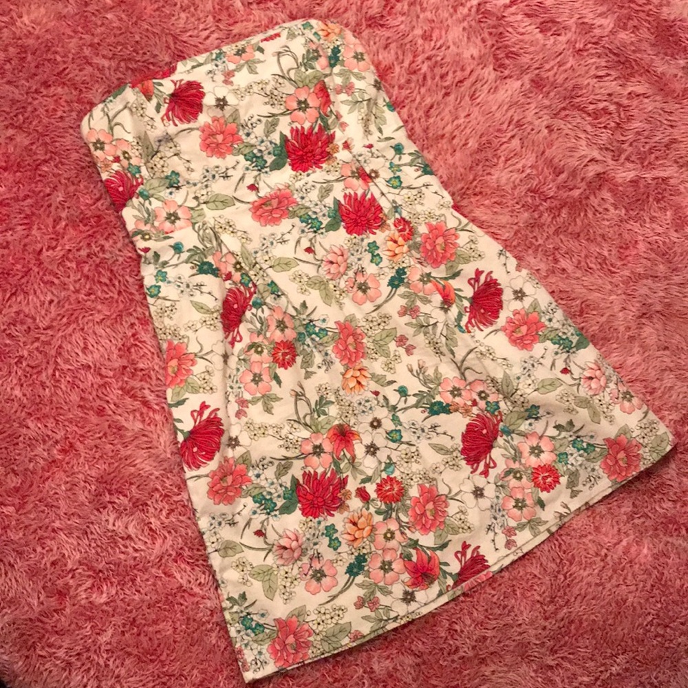 Old Navy strapless floral dress size 12